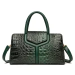 sac bandoulière motif croco design