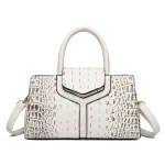 sac bandoulière effet croco